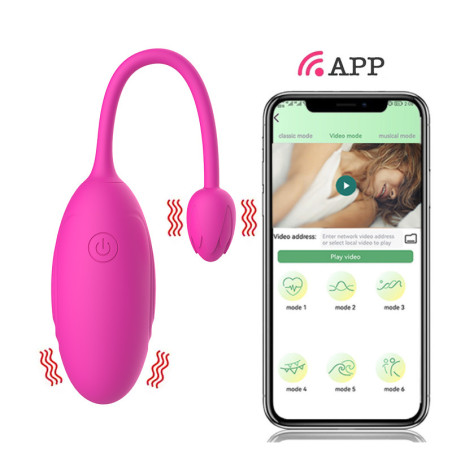Huevo Vibrador control con app