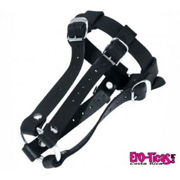 BDSM Jaula de castidad masculina de cuero