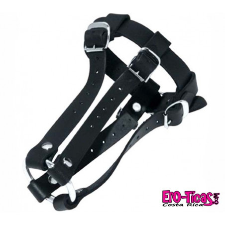 BDSM Jaula de castidad masculina de cuero
