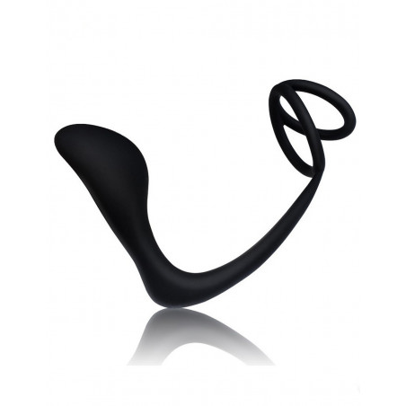 Punto P Estimulador Prostático con Doble Anillo para el Pene