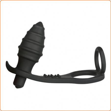 Punto P Estimulador Prostático con Vibración y Anillo para el Pene