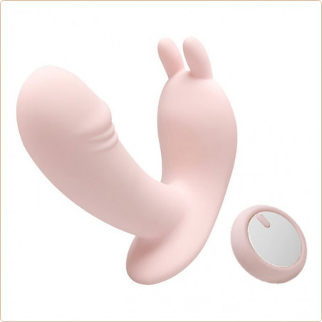 Vibradores clítoris y mini Vibrador Little Dance con Control Remoto - Strap On
